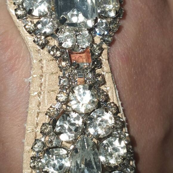 JESSICA SIMPSON BAILEY BLING SANDALS SZ 7.5 GOOD USED CONDITION. - Picture 7 of 7